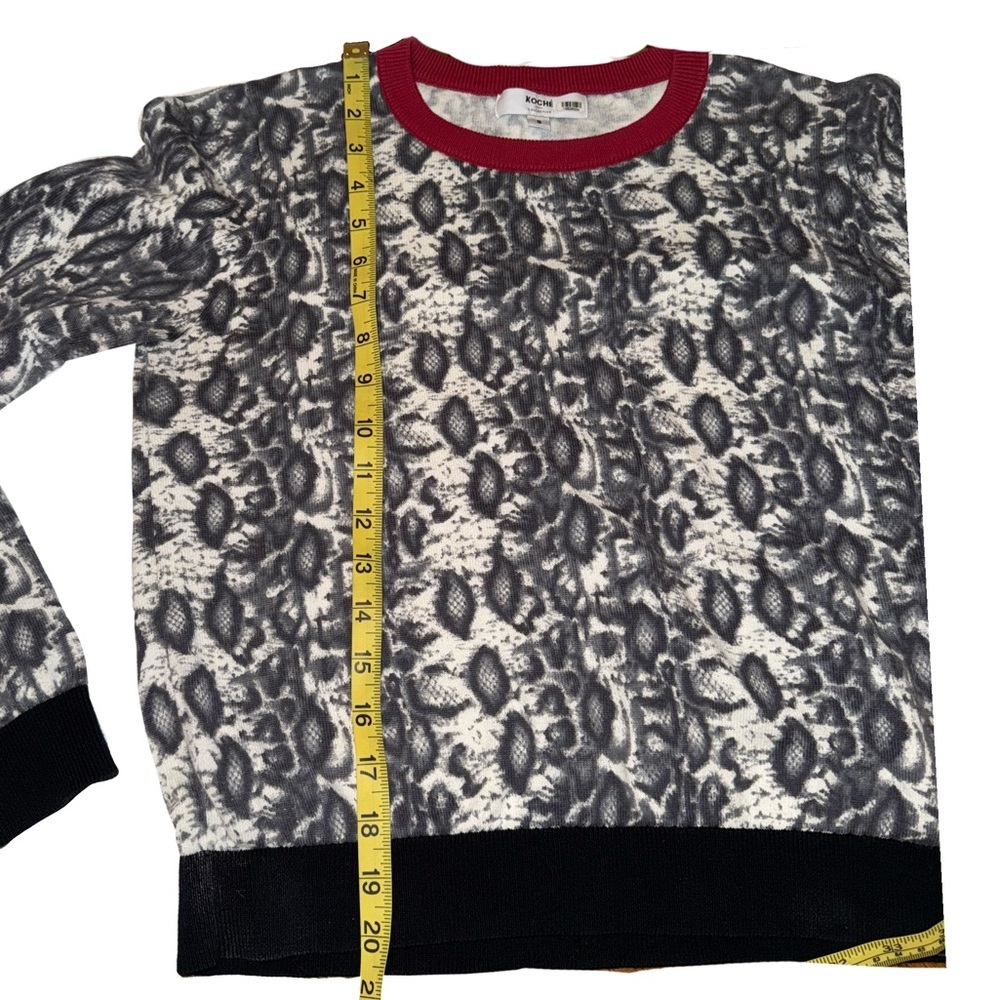 Koche Collective Women’s Python Print Crewneck Sw… - image 4